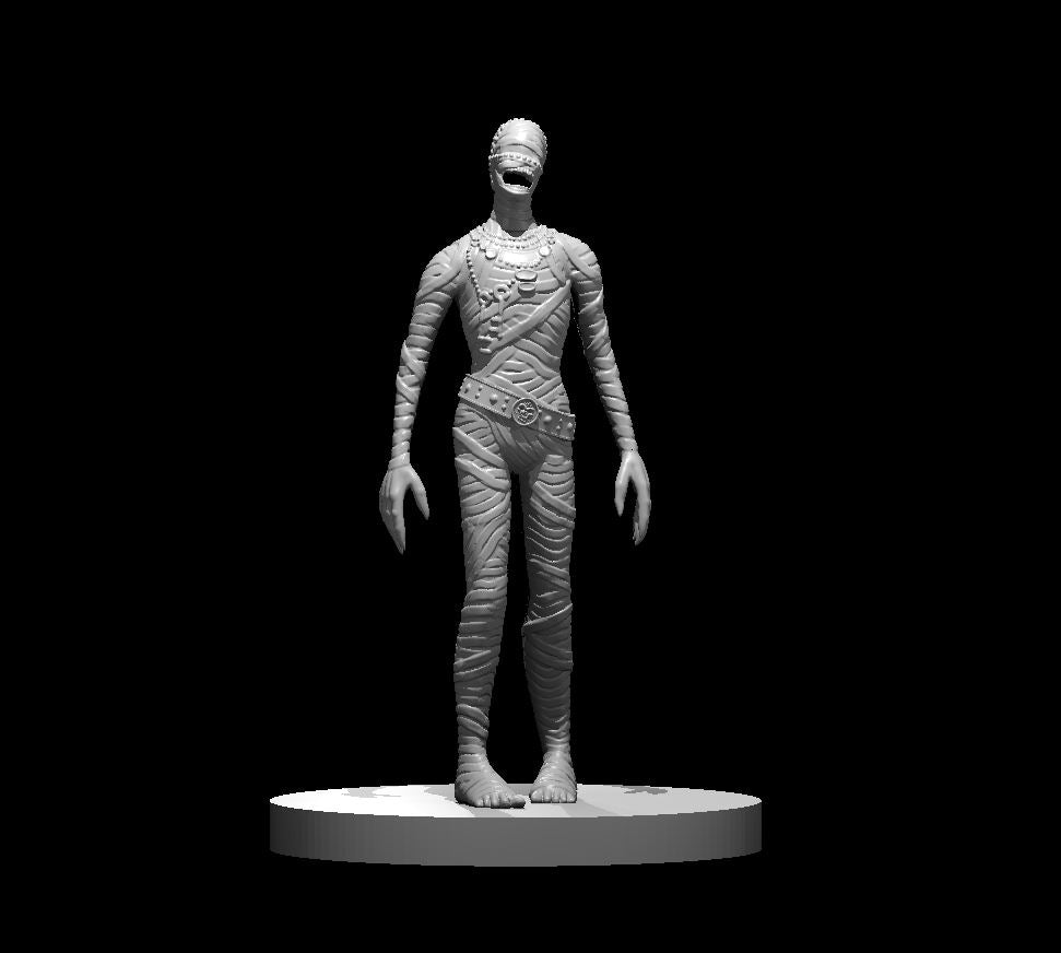 3D Mummy Print Statue